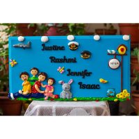 Handcrafted Beautiful Indian Airforce Family Nameplate  