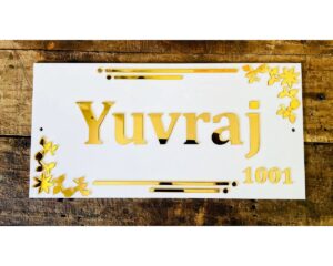 Home Name Plate acrylic waterproof 1