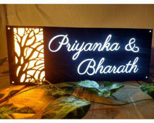 House Name Plate with Light Acrylic latest collection weatherproof