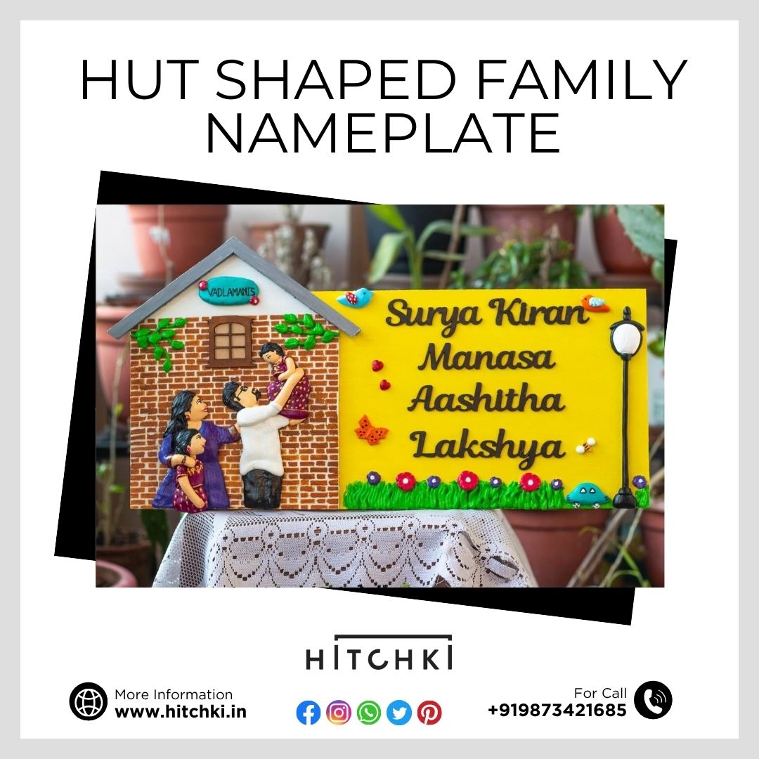 Hut Shaped Family Nameplate