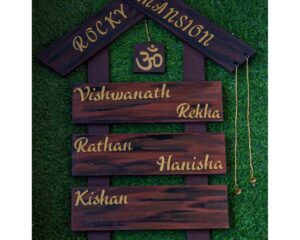 Hut shaped nameplate