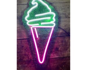 Ice Cream Design Neon Sign – customizable