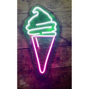Ice Cream Design Neon Sign - Customizable