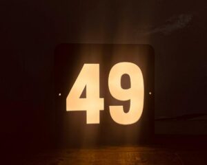 Illuminate Your Home Entrance with Acrylic LED Home Number Plate