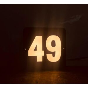 Illuminate Your Home Entrance with Acrylic LED Home Number Plate