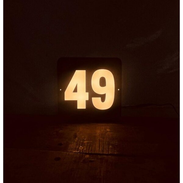 Illuminate Your Home Entrance with Acrylic LED Home Number Plate3