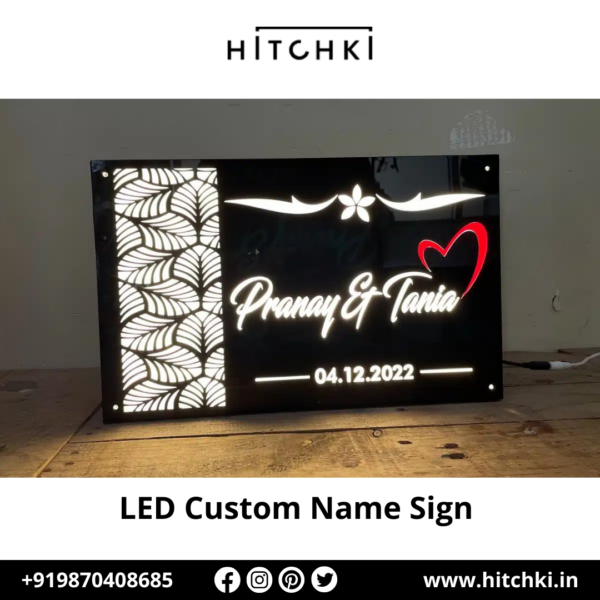 Illuminate Your Love with a Personalized LED Name Sign from Hitchki