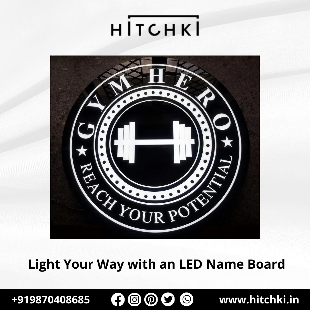 Illuminate Your Path Beautiful LED Name Boards for Every Space