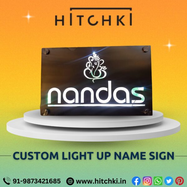 Illuminate Your Space The Custom Light Up Name Sign Experience!