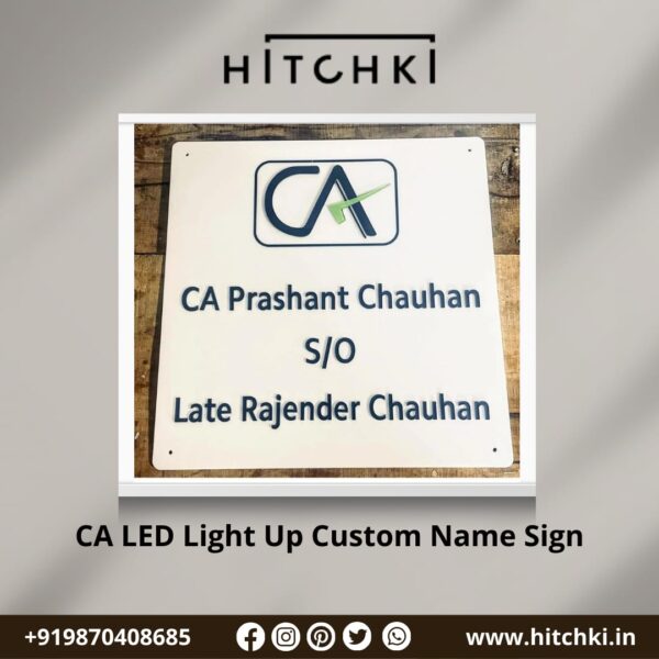 Illuminate Your Space with a CA LED Light Up Custom Name Sign