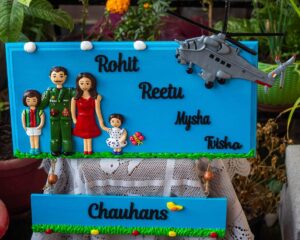 Indian Air force Themed Family Nameplate