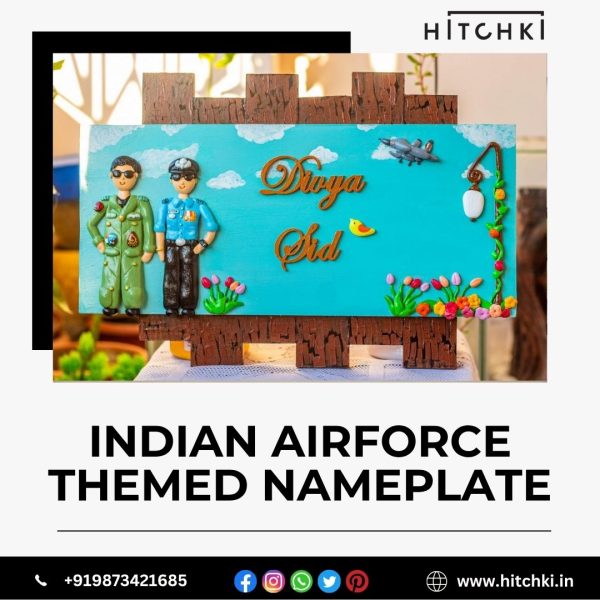 Indian Airforce Themed Nameplate