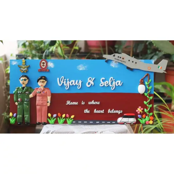 Indian Airforce and Military Nursing Services themed nameplate.jpg