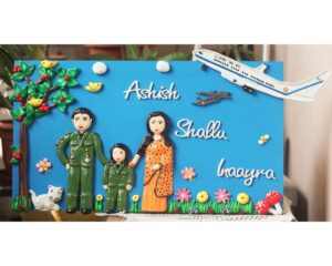 Indian Airforce themed family nameplate