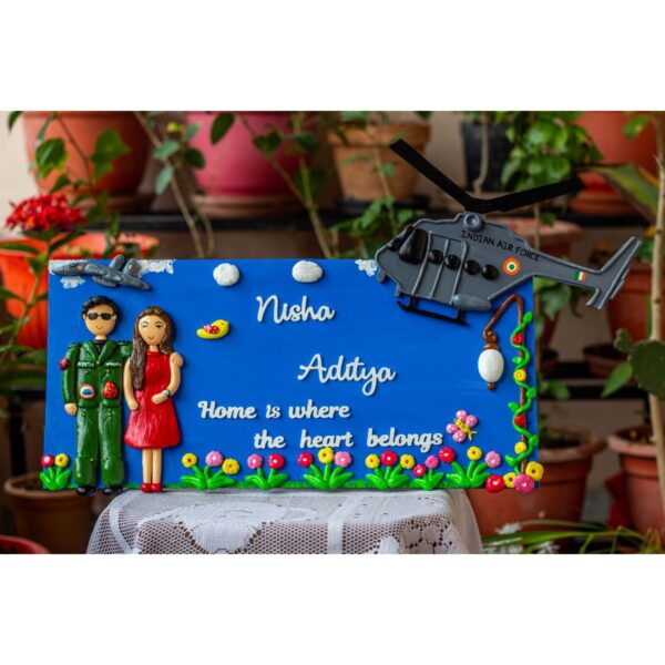 Indian Airforce themed nameplate 2