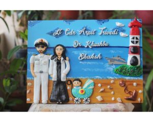 Indian Navy And Doctor Themed Nameplate