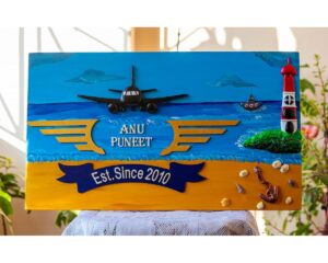 Indian Navy themed Customized nameplate 1