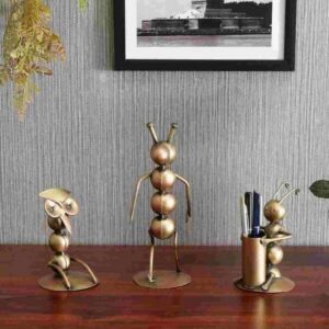 Iron Ant Set For Home Decoration Showpiece 1