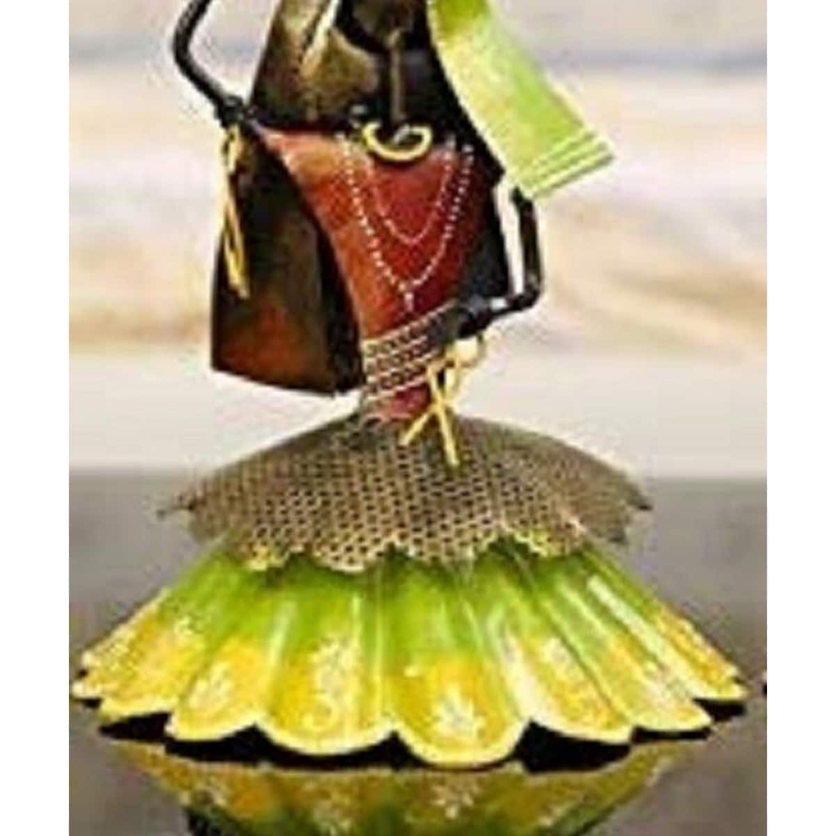 Set of 3 Traditional Looking Dancing Lady Statues  