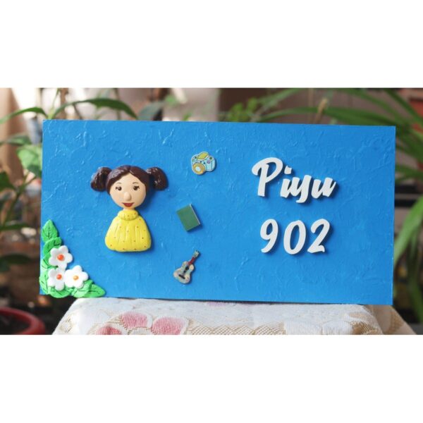 Kids Girl Themed Nameplate