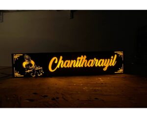 Krishan Ji LED Name Plate Acrylic waterproof