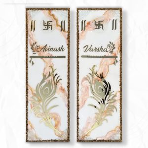 Krishna Marble Resin Nameplate