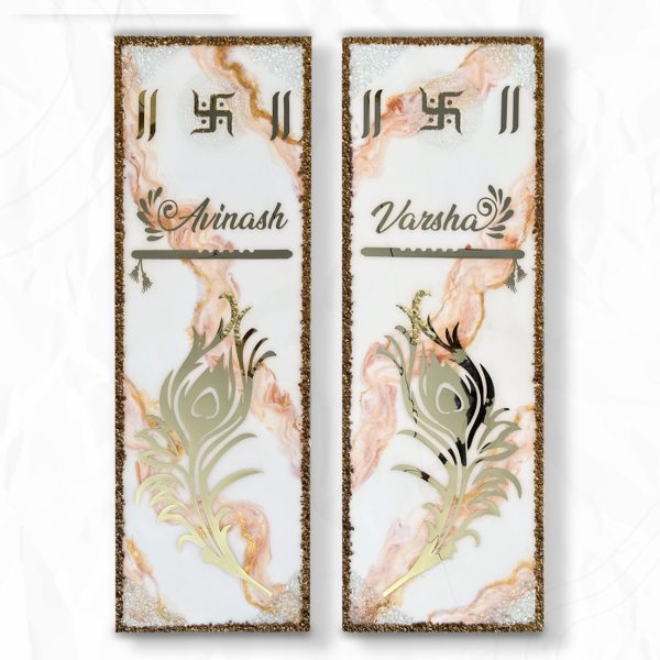 Krishna Marble Resin Nameplate