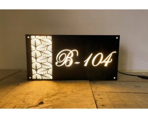 LED Acrylic Door Name Plate waterproof