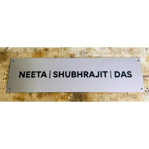 Laser Engraved Stainless Steel Home Name Plate