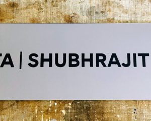 Laser Engraved Stainless Steel Home Name Plate
