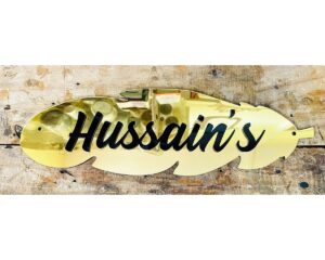 Leaf Designer Acrylic Home Name Plate