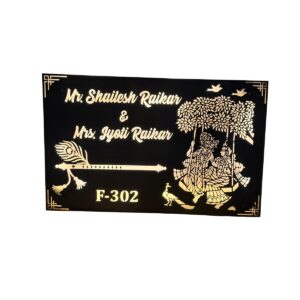 Led Waterproof Stainless Steel Home Name Plate 4 4