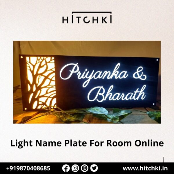 Light Name Plate For Room A Personalized Glow to Your Space