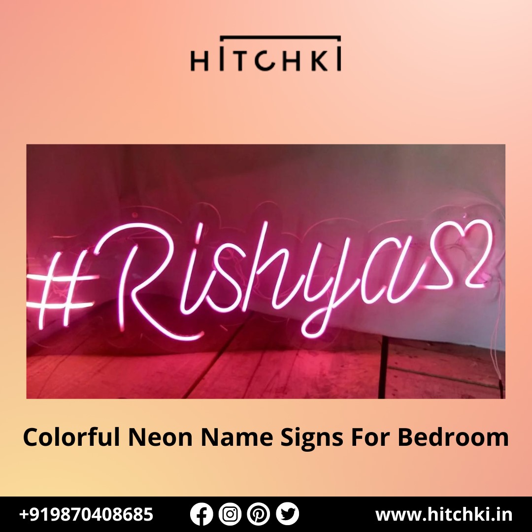 Light Up Your Space with Vibrant Neon Name Signs A Bold and Personal Touch for Any Room