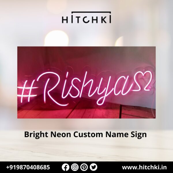 Light Up Your Space with a Custom Neon Name Sign – Add Vibrancy and Style to Your Home