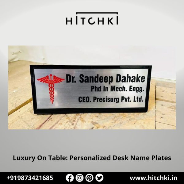 Luxury on Your Desk – Personalized Desk Name Plates by Hitchki