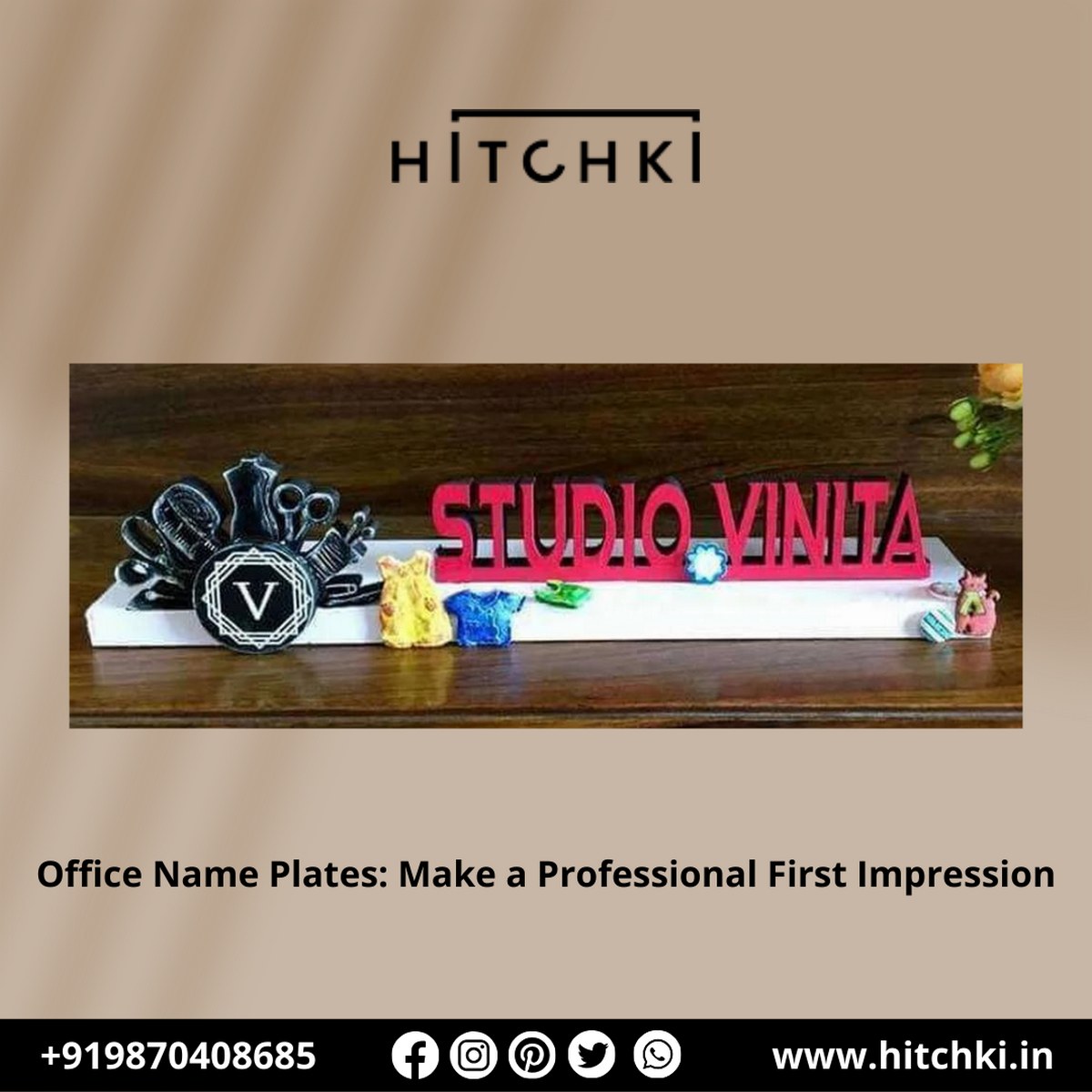 Make Your Mark Stunning Office Nameplate for a Powerful First Impression