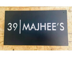 Metal CNC Laser Cut House Name Plate (waterproof)