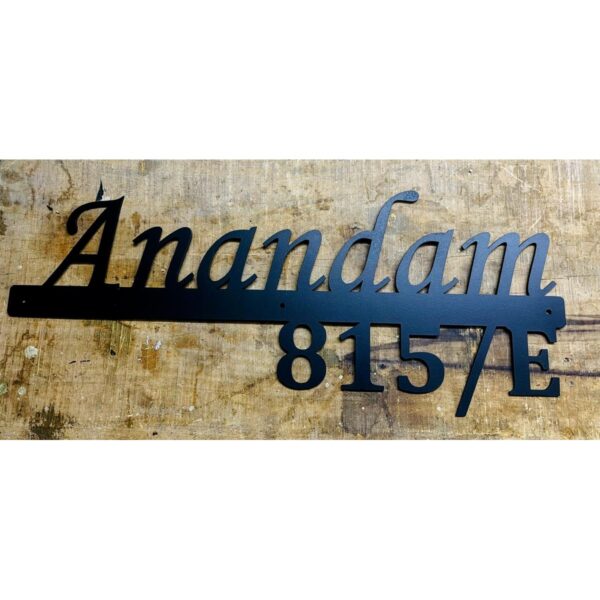 Metal Customizable Laser Cut Home Name Plate