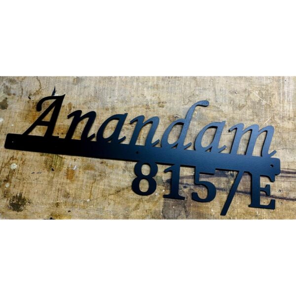 Metal Customizable Laser Cut Home Name Plate1