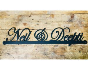 Metal Designer Home Name Plate