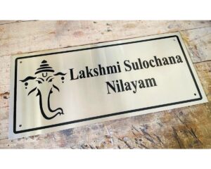 Metal Engraved Name Plate Stainless Steel 304 3