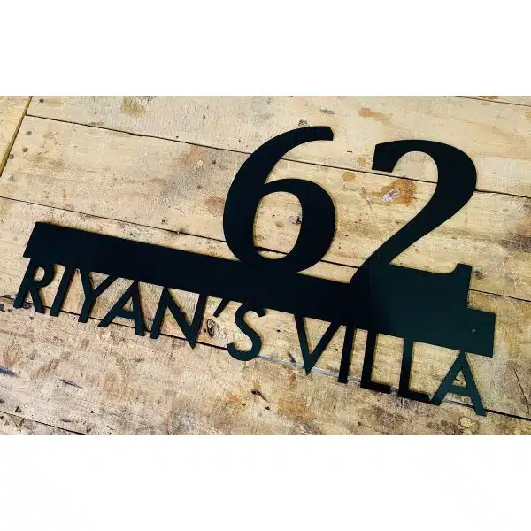 Metal House Name Plate | Waterproof | Custamizable Online