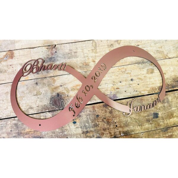 Metal Infinity Sign For Home Customizable 1