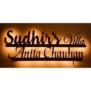 Metal LED Waterproof Custom Design House Name Plate