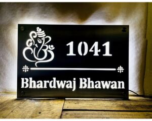 Metal LED Waterproof Name Plate Stainless Steel 304 1