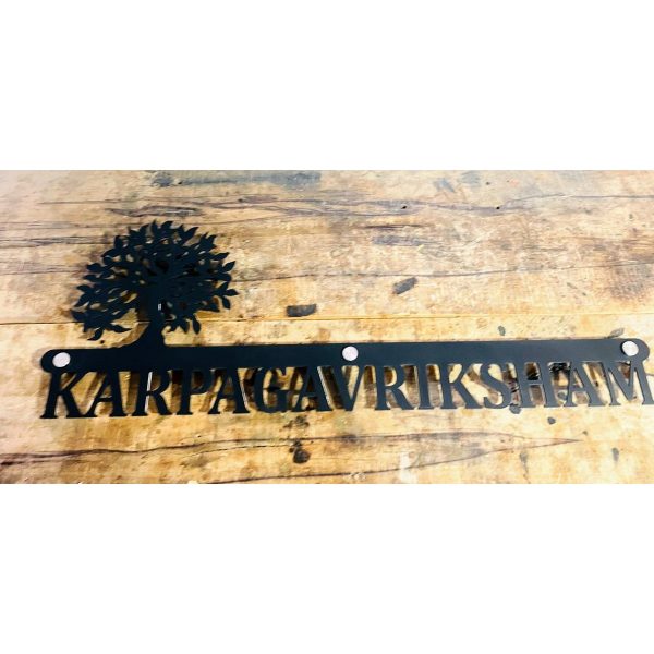 Metal Laser Cut Waterproof LED Wall Name Plate (2)