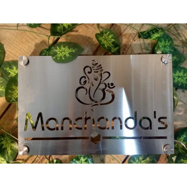 Metal Light Name Plate Weatherproof Stainless Steal 304