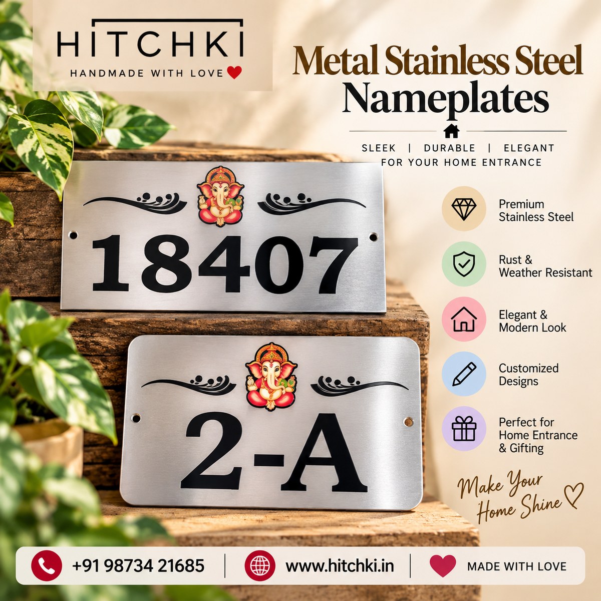 Metal Stainless Steel Nameplates