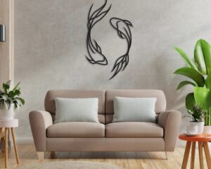 Metal Wall Art  Minimalist Line Art2